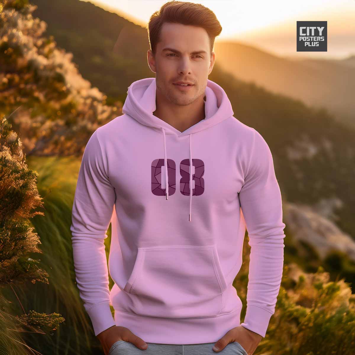 08 Number Unisex Hoodie | Personalized Number Hoodie for Men & Women