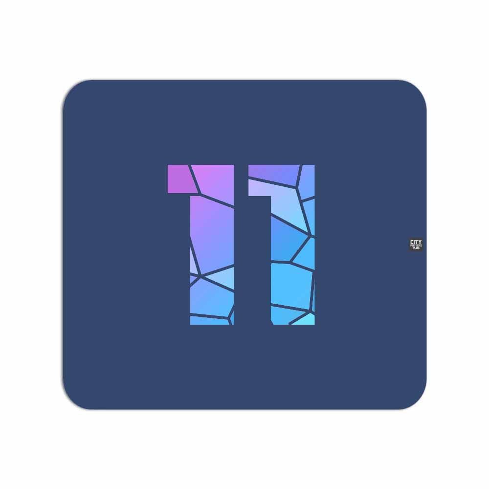 11 Number Mousepad (Navy Blue)