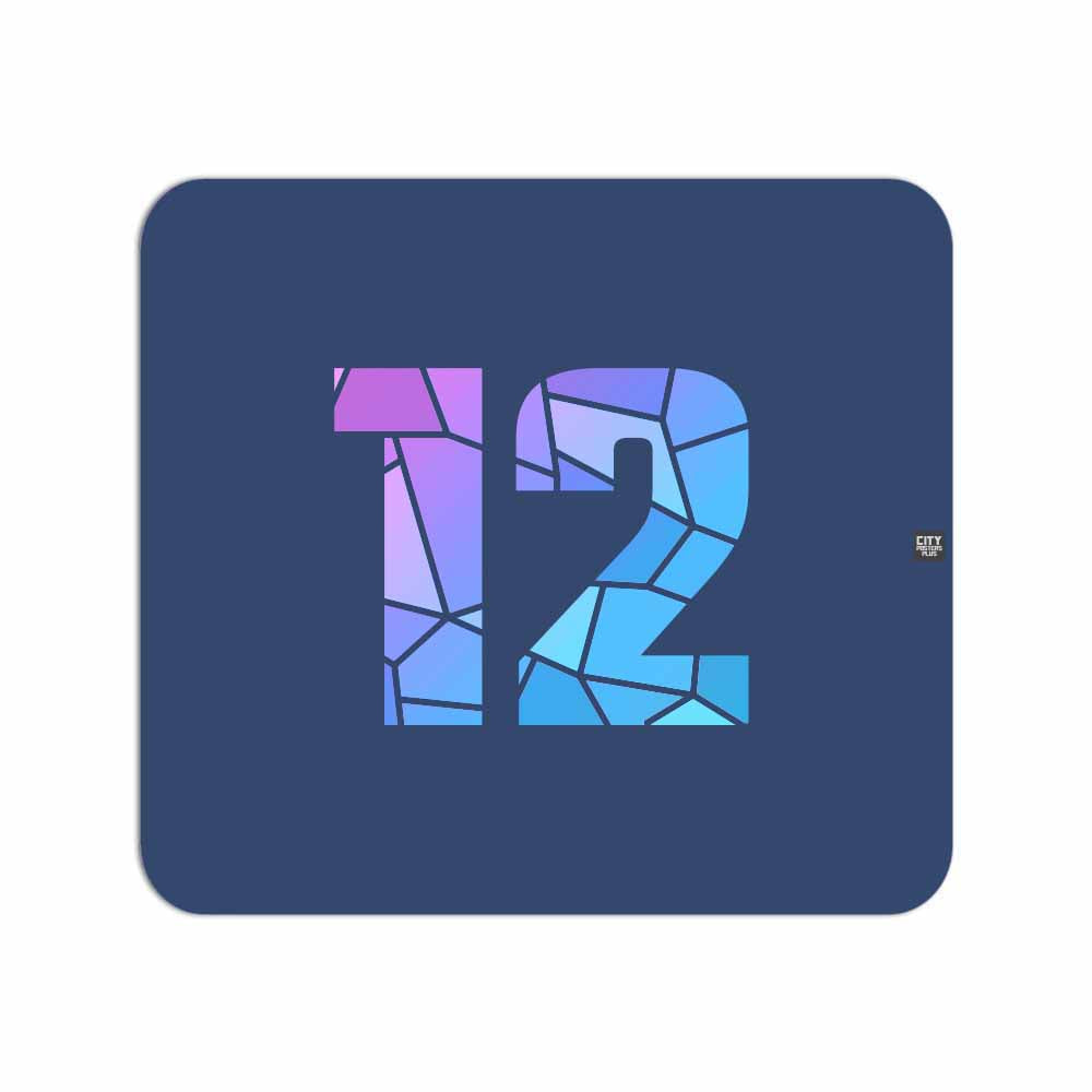 12 Number Mousepad (Navy Blue)