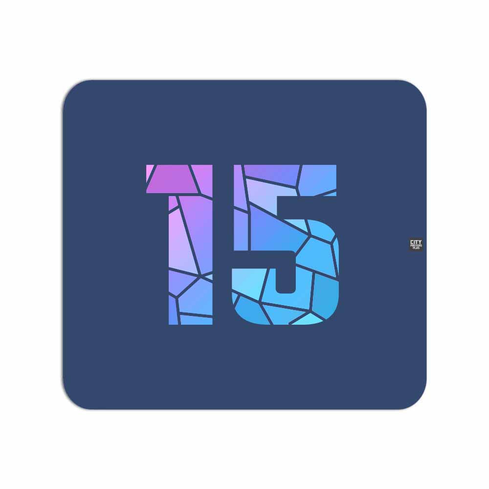 15 Number Mousepad (Navy Blue)