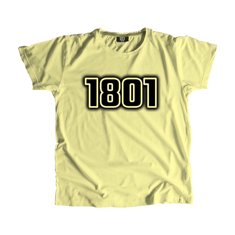 1801 Vintage Heritage Year Men Unisex T-Shirt (Butter Yellow)