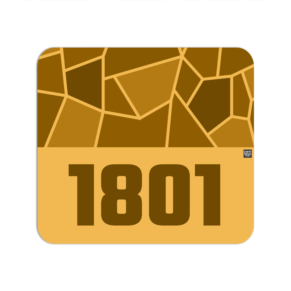 1801 Year Mousepad (Golden Yellow)