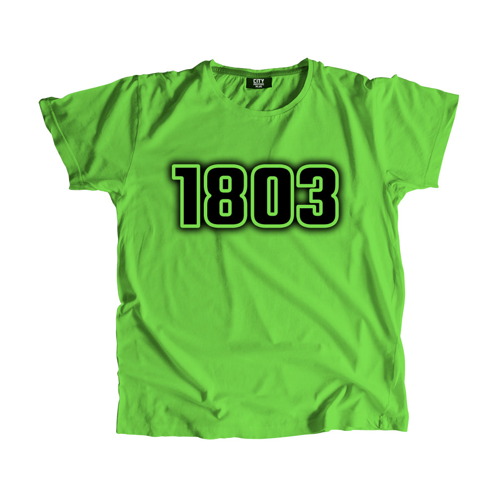 1803 Year Men Unisex T-Shirt (Liril Green)