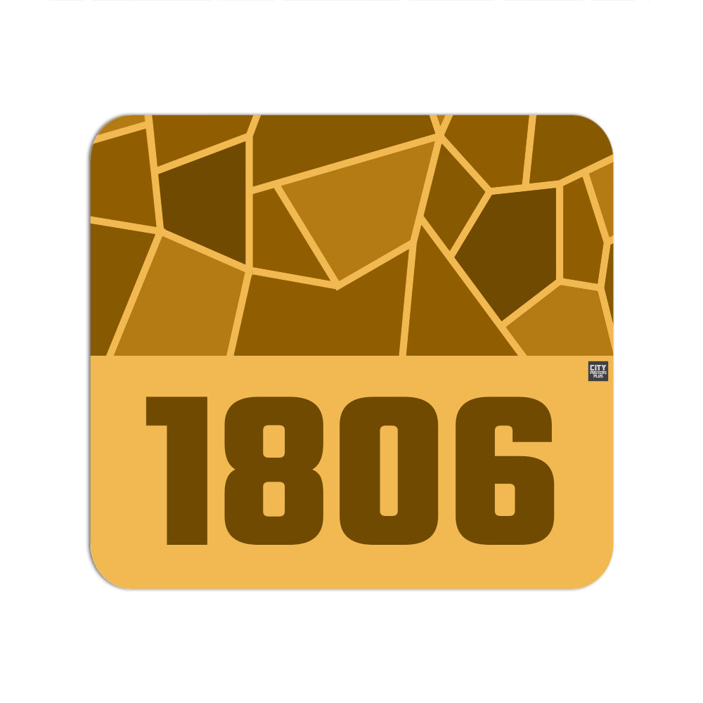 1806 Year Mousepad (Golden Yellow)
