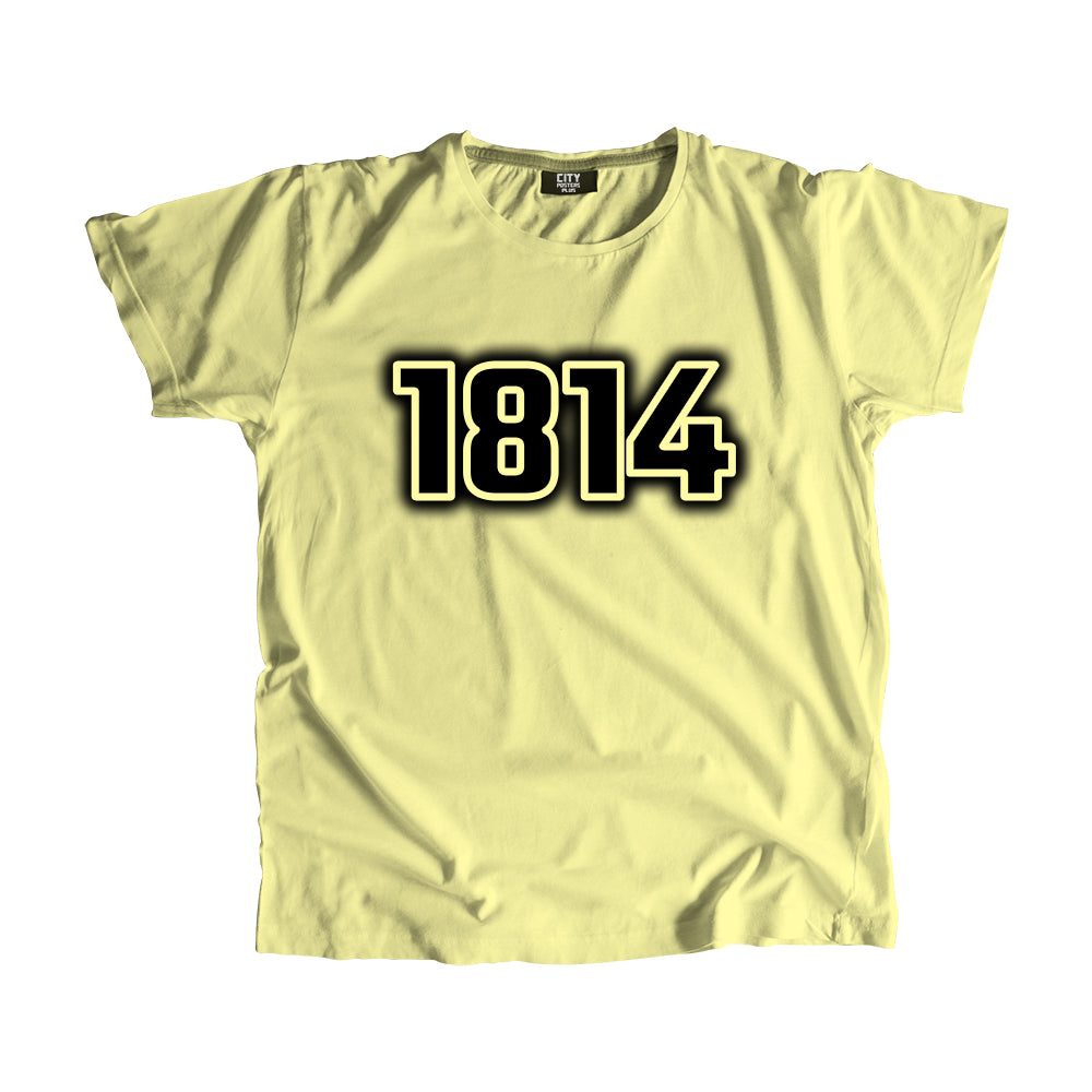 1814 Vintage Heritage Year Men Unisex T-Shirt (Butter Yellow)