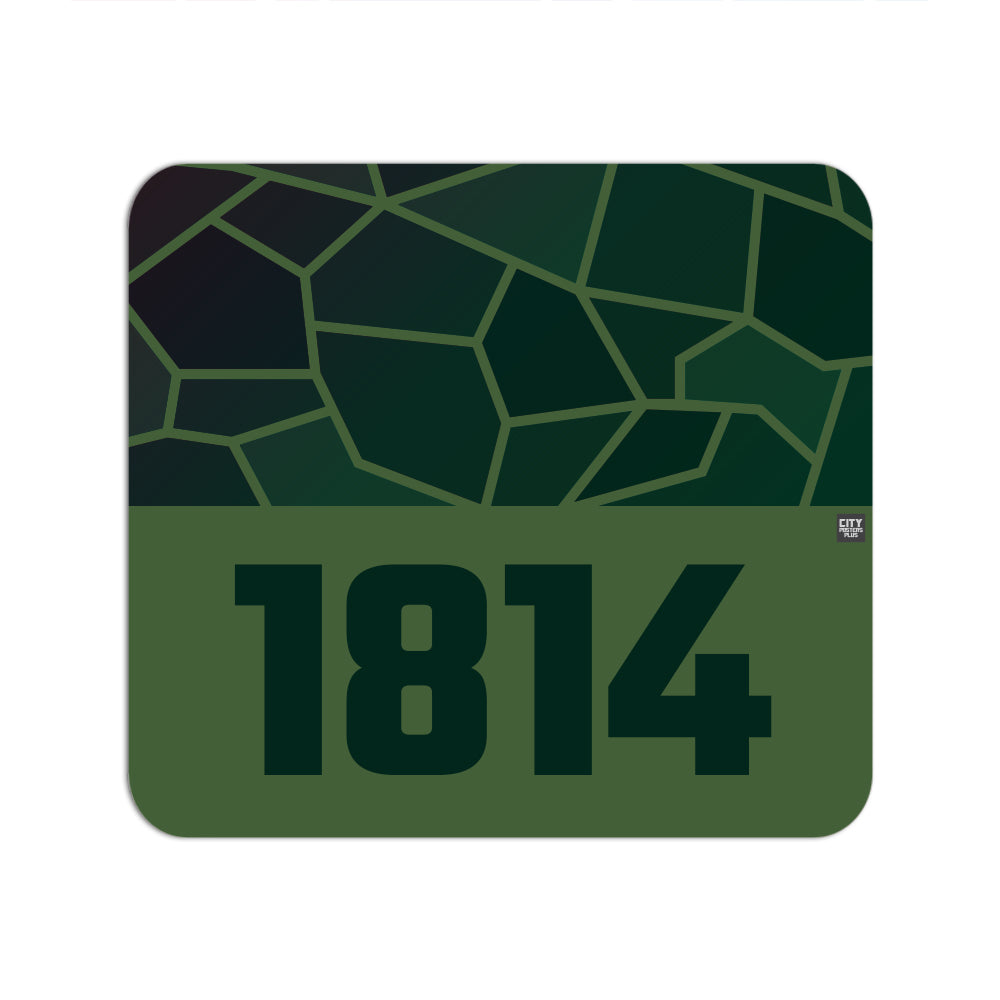 1814 Year Mousepad (Olive Green)