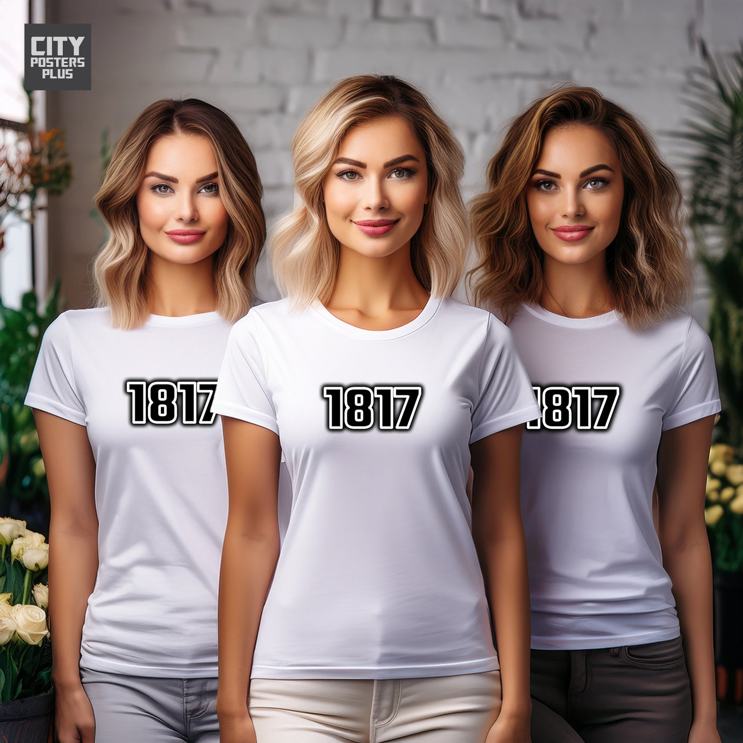 1817 Year Women T-Shirt (White)