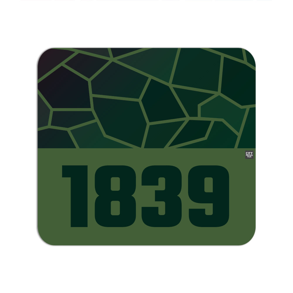 1839 Year Mousepad (Olive Green)