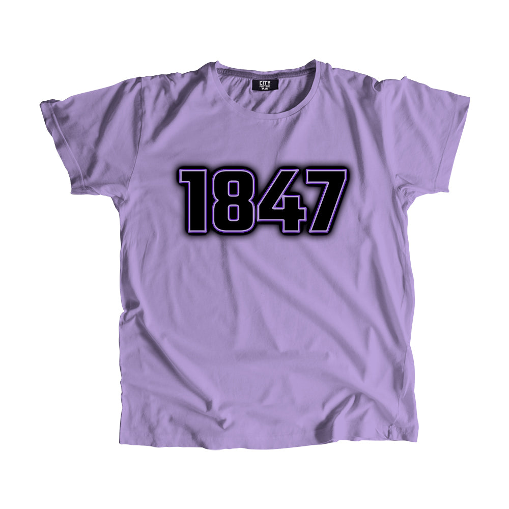 1847 Year Men Unisex T-Shirt (Iris Lavender)