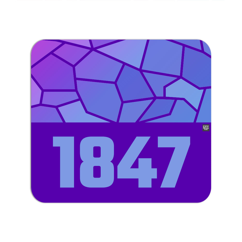 1847 Year Mousepad (Purple)