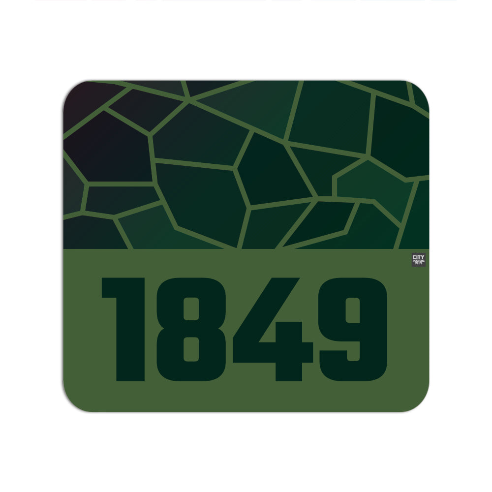 1849 Year Mousepad (Olive Green)