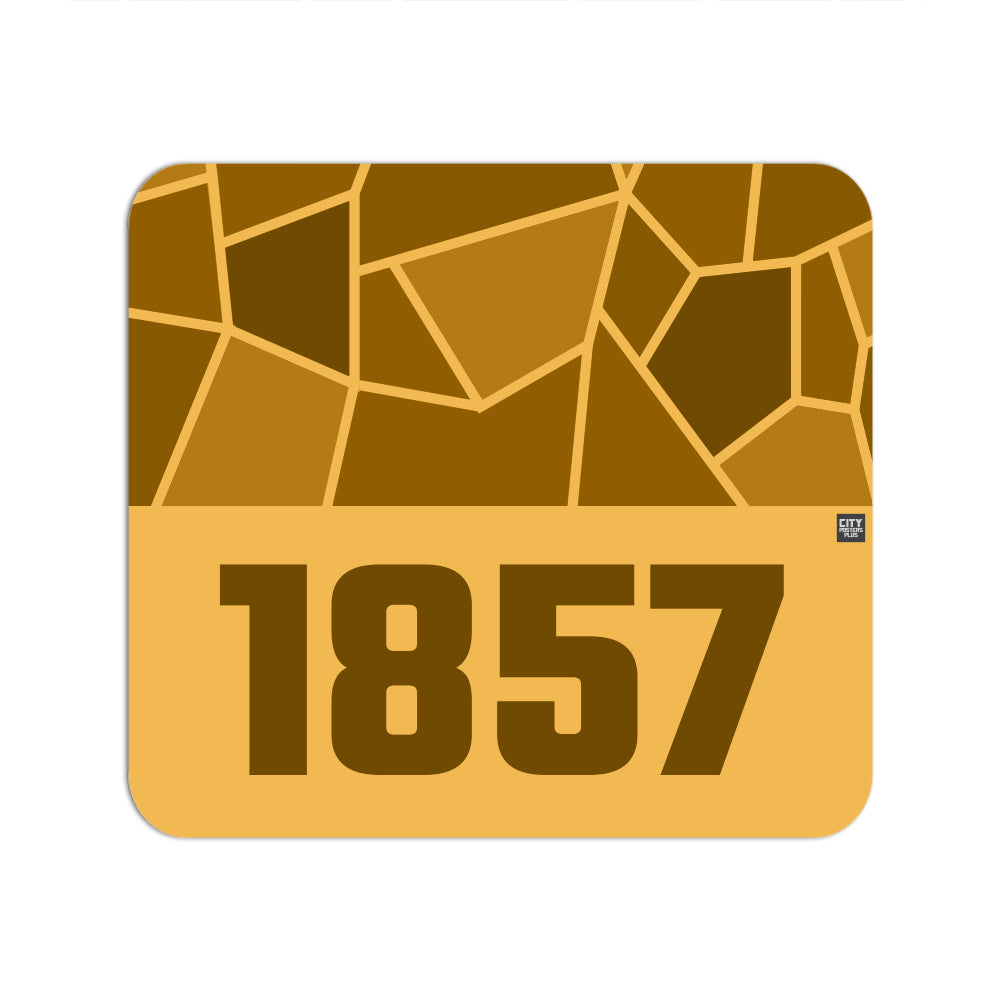 1857 Year Mousepad (Golden Yellow)