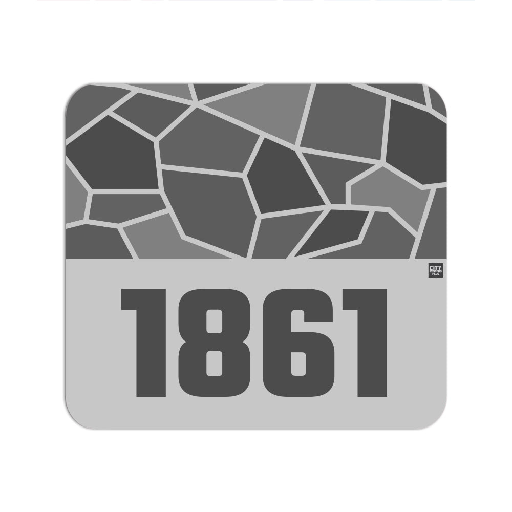 1861 Year Mousepad (Melange Grey)