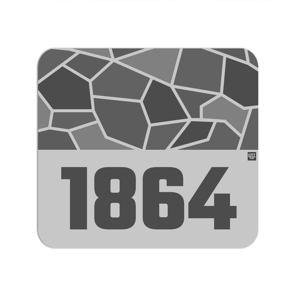 1864 Year Mousepad (Melange Grey)