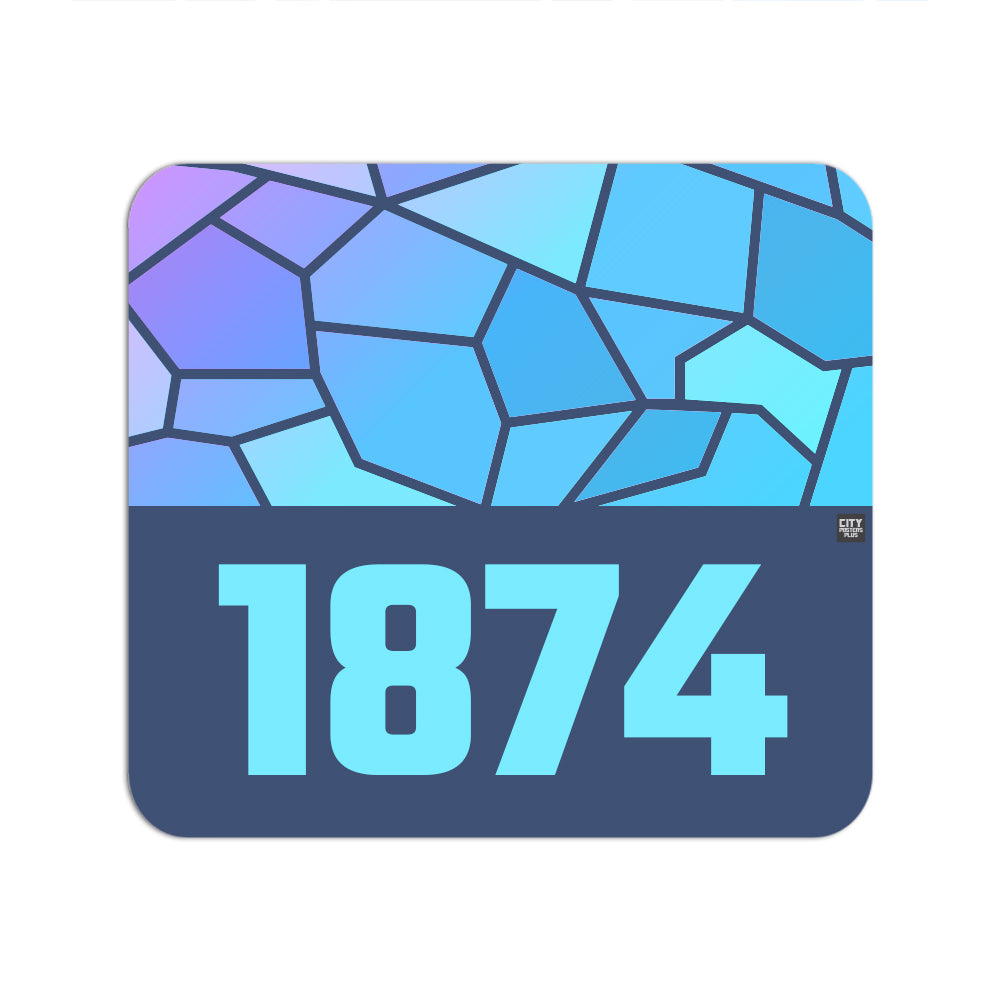 1874 Year Mousepad (Navy Blue)