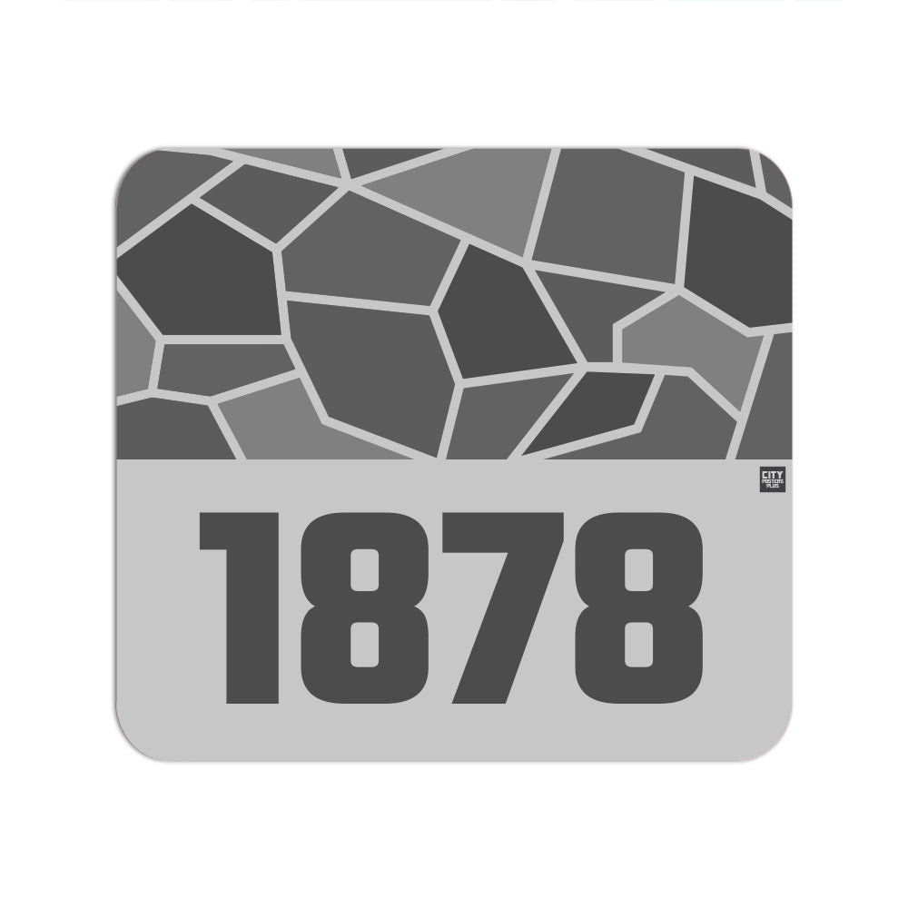 1878 Year Mousepad (Melange Grey)