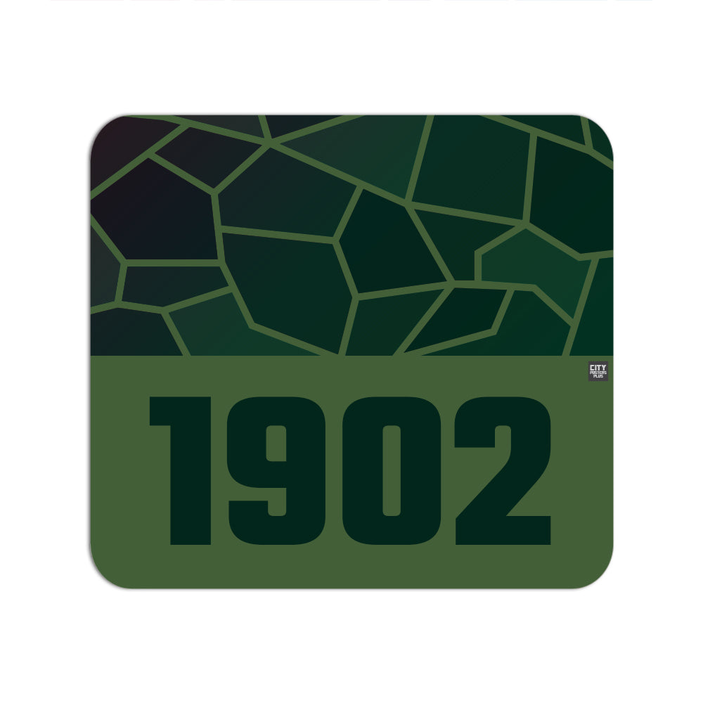 1902 Year Mousepad (Olive Green)