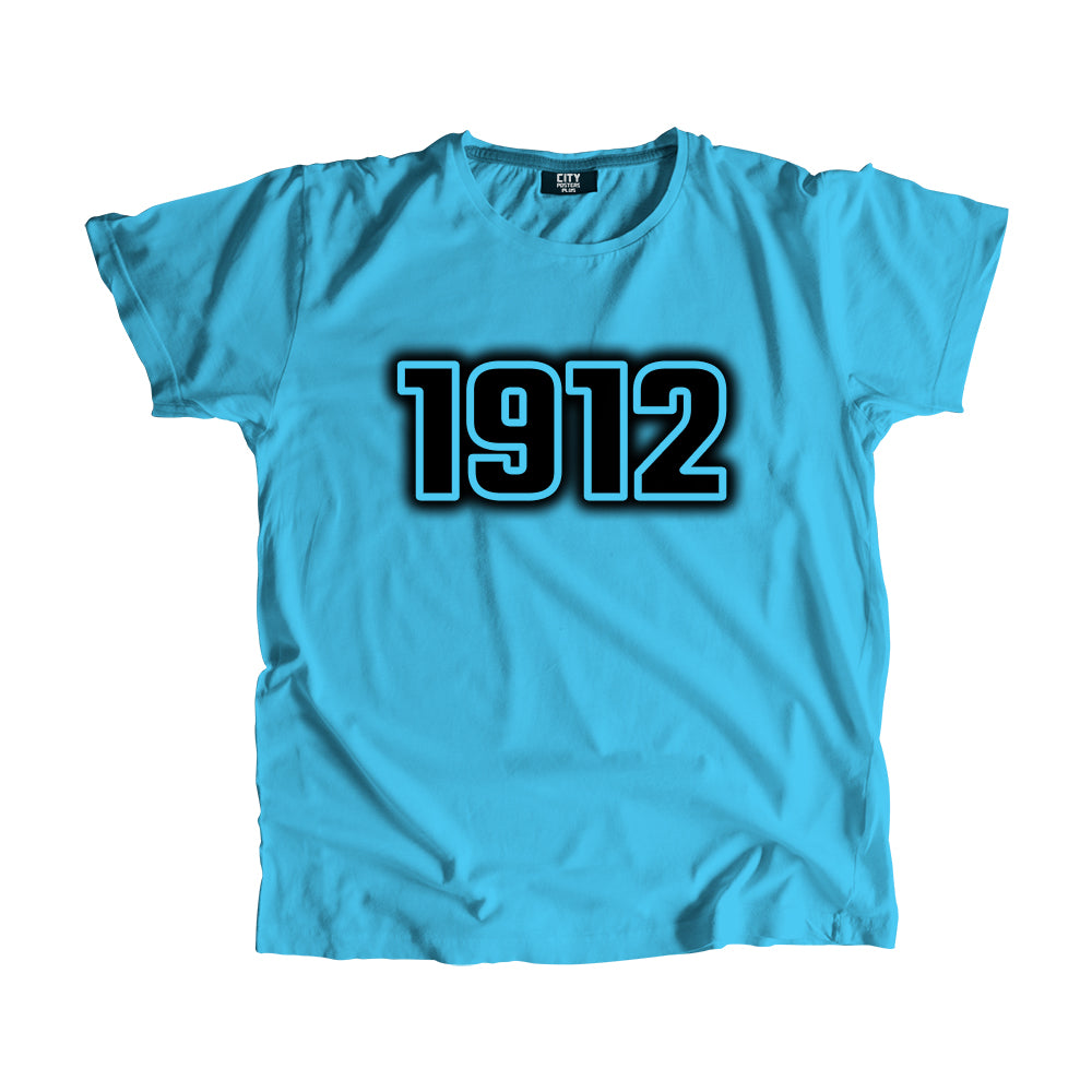 1912 Year Men Unisex T-Shirt (Sky Blue)