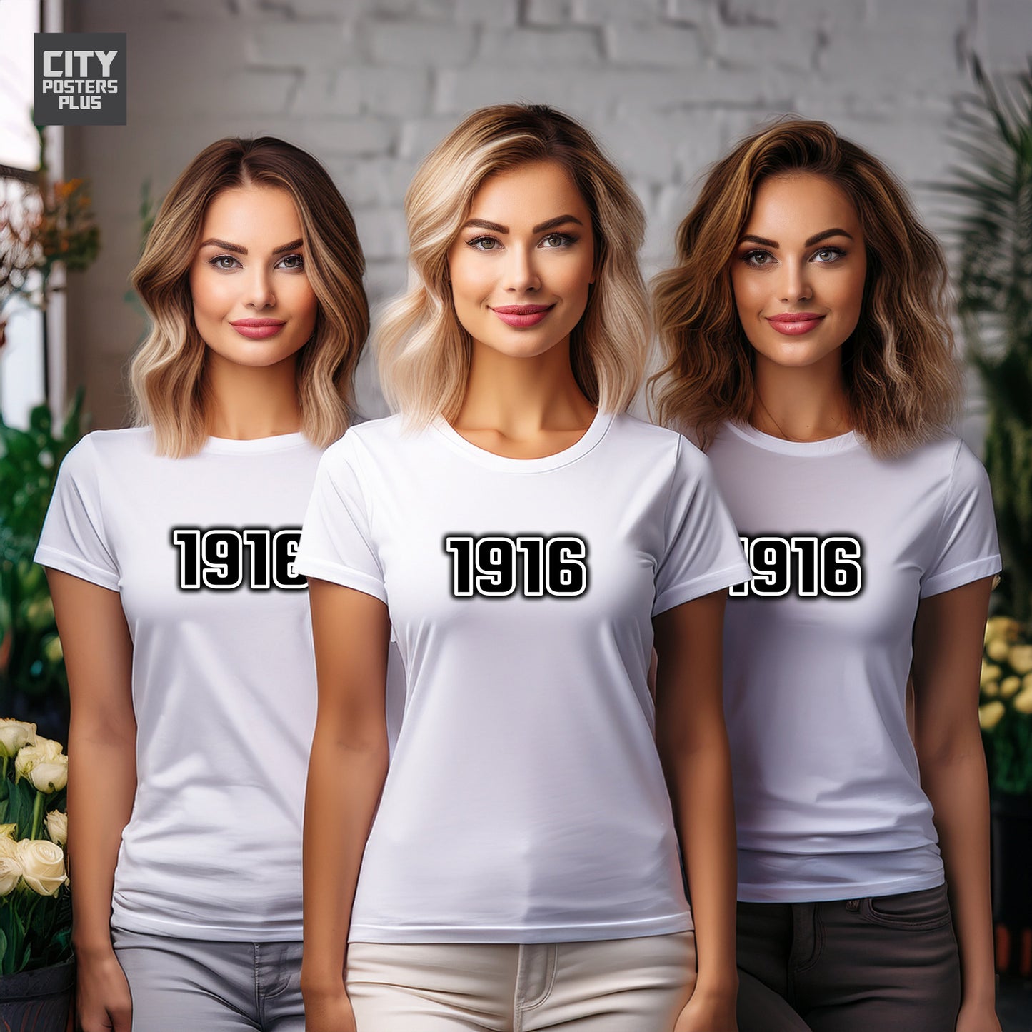 1916 Year Women T-Shirt (White)