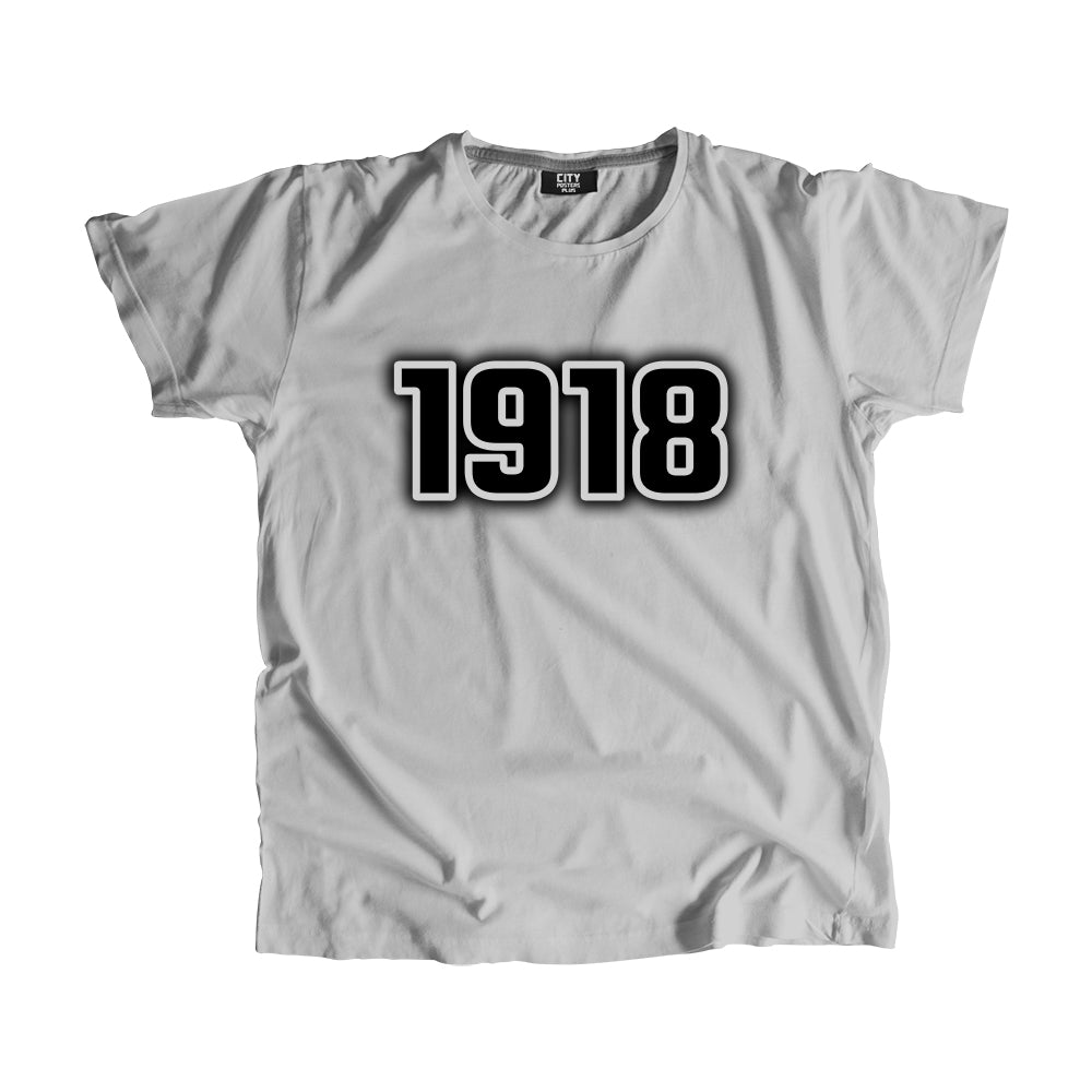 1918 Year Men Unisex T-Shirt (Melange Grey)