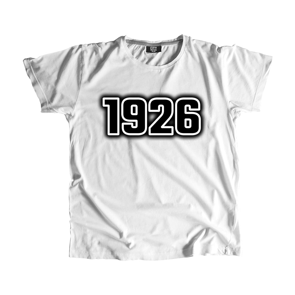 1926 Vintage Heritage Year Men Unisex T-Shirt (White)