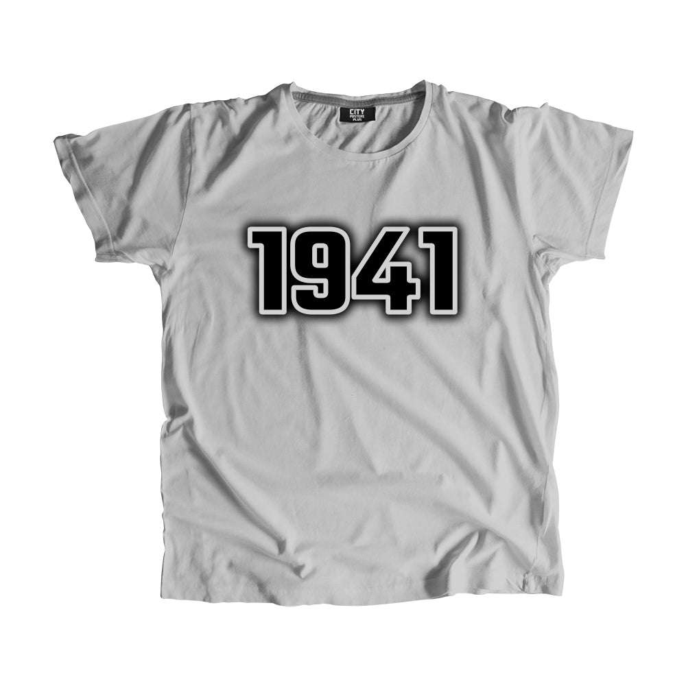 1941 Year Men Unisex T-Shirt (Melange Grey)
