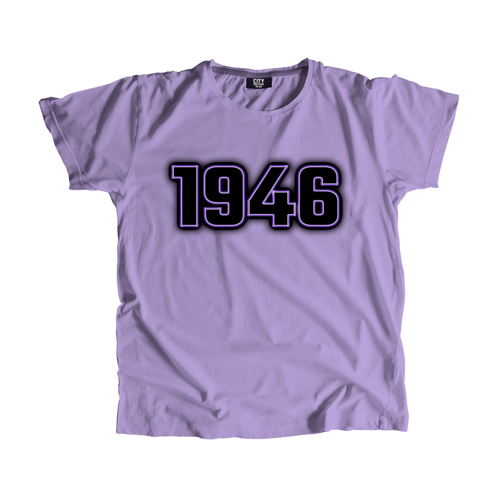 1946 Year Men Unisex T-Shirt (Iris Lavender)