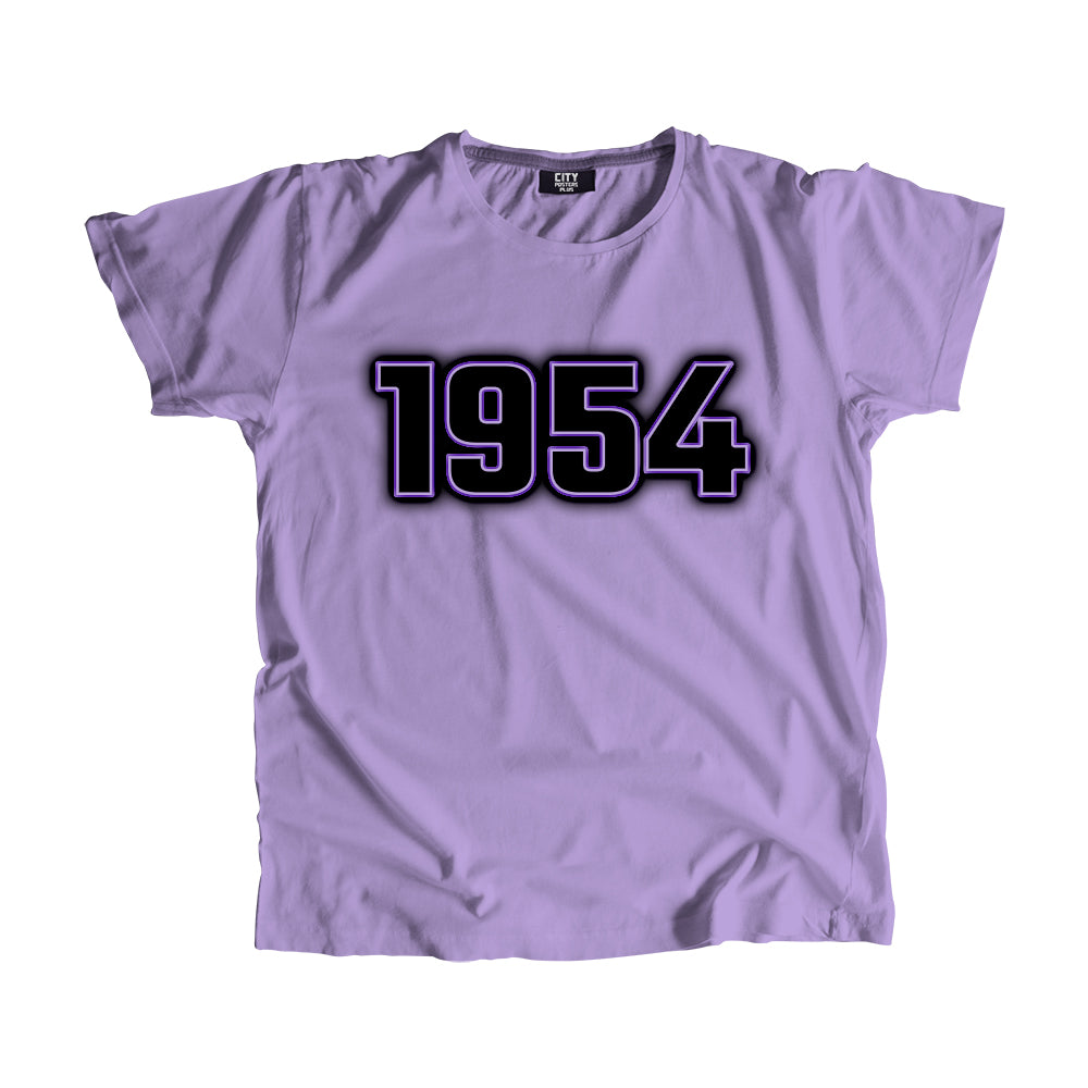 1954 Year Men Unisex T-Shirt (Iris Lavender)