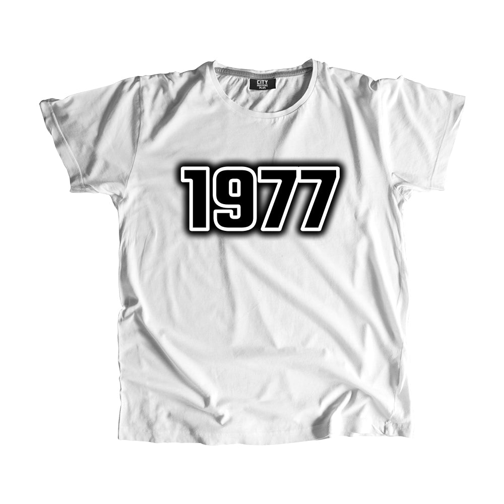 1977 Vintage Heritage Year Men Unisex T-Shirt (White)
