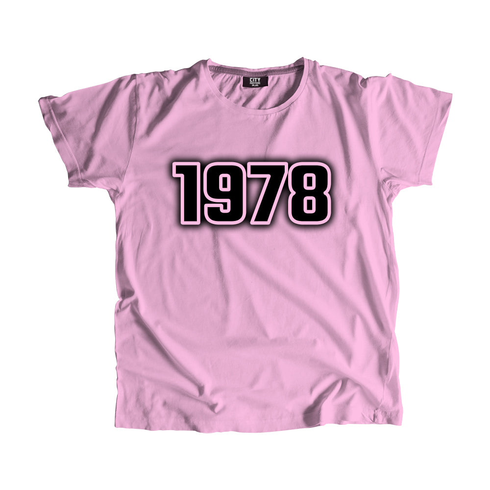 1978 Year Men Unisex T-Shirt (Light Pink)