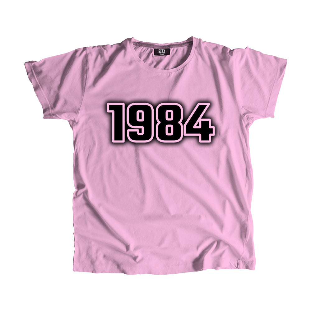 1984 Year Men Unisex T-Shirt (Light Pink)