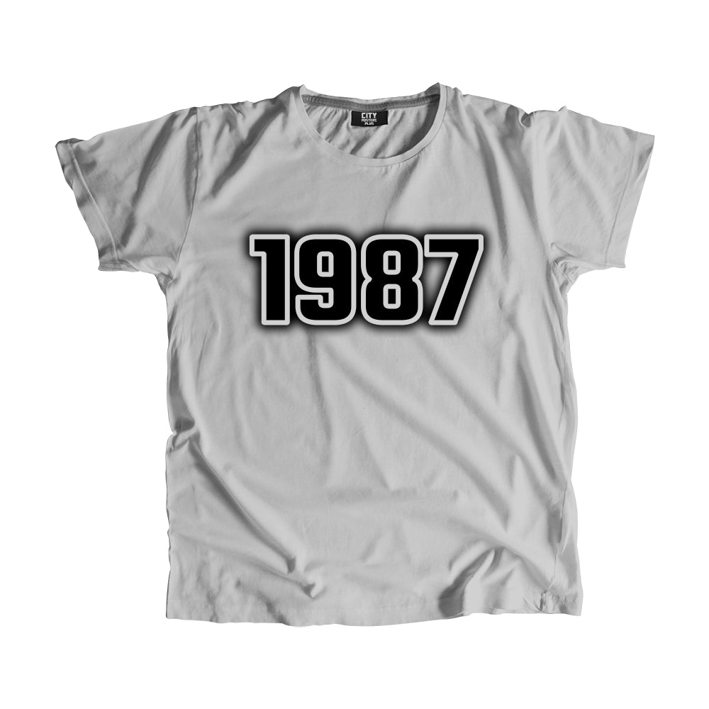 1987 Vintage Heritage Year Men Unisex T-Shirt (Melange Grey)
