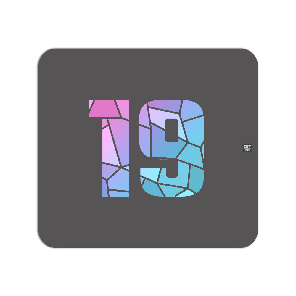 19 Number Mousepad (Charcoal Grey)