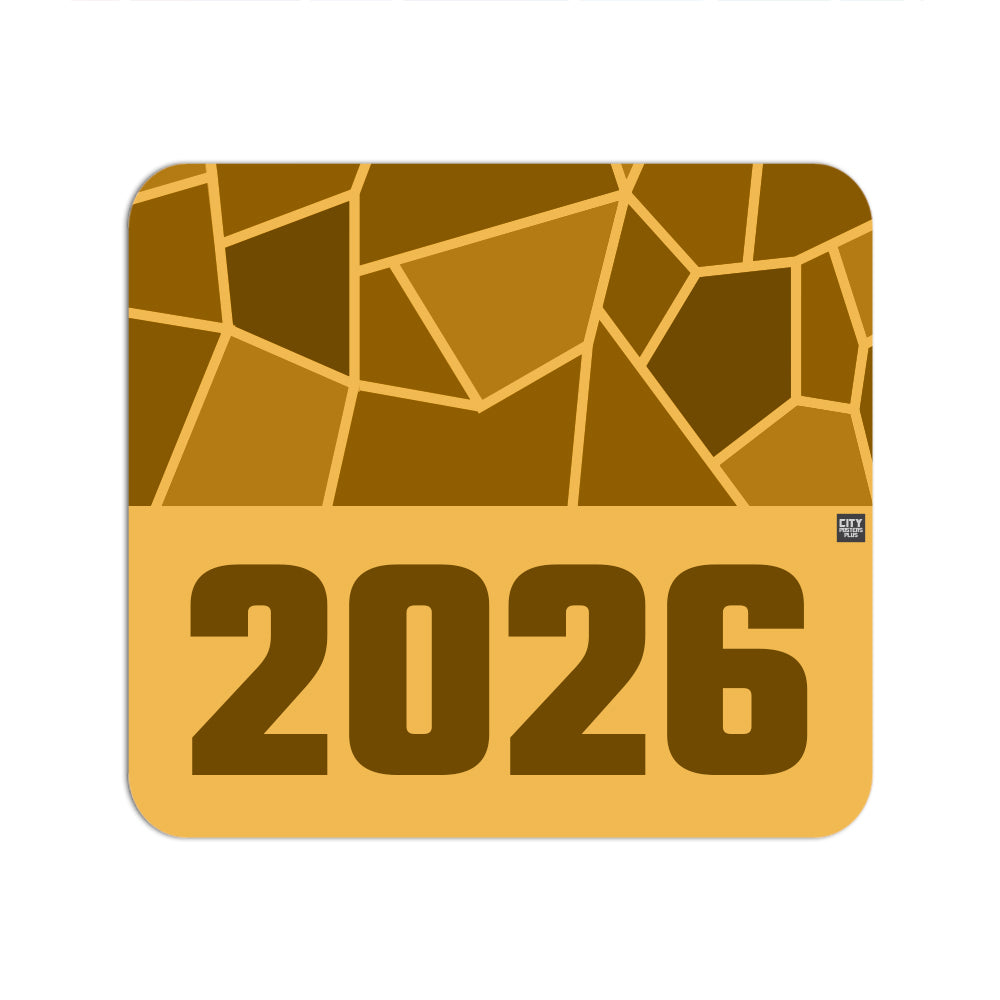 2026 Year Mousepad (Golden Yellow)