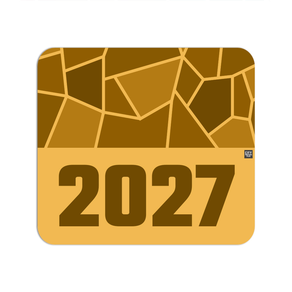 2027 Year Mousepad (Golden Yellow)