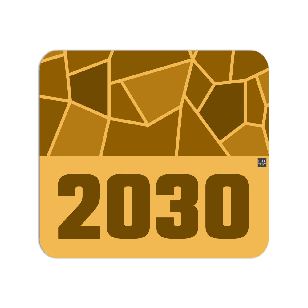 2030 Year Mousepad (Golden Yellow)