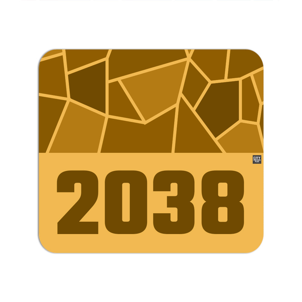 2038 Year Mousepad (Golden Yellow)