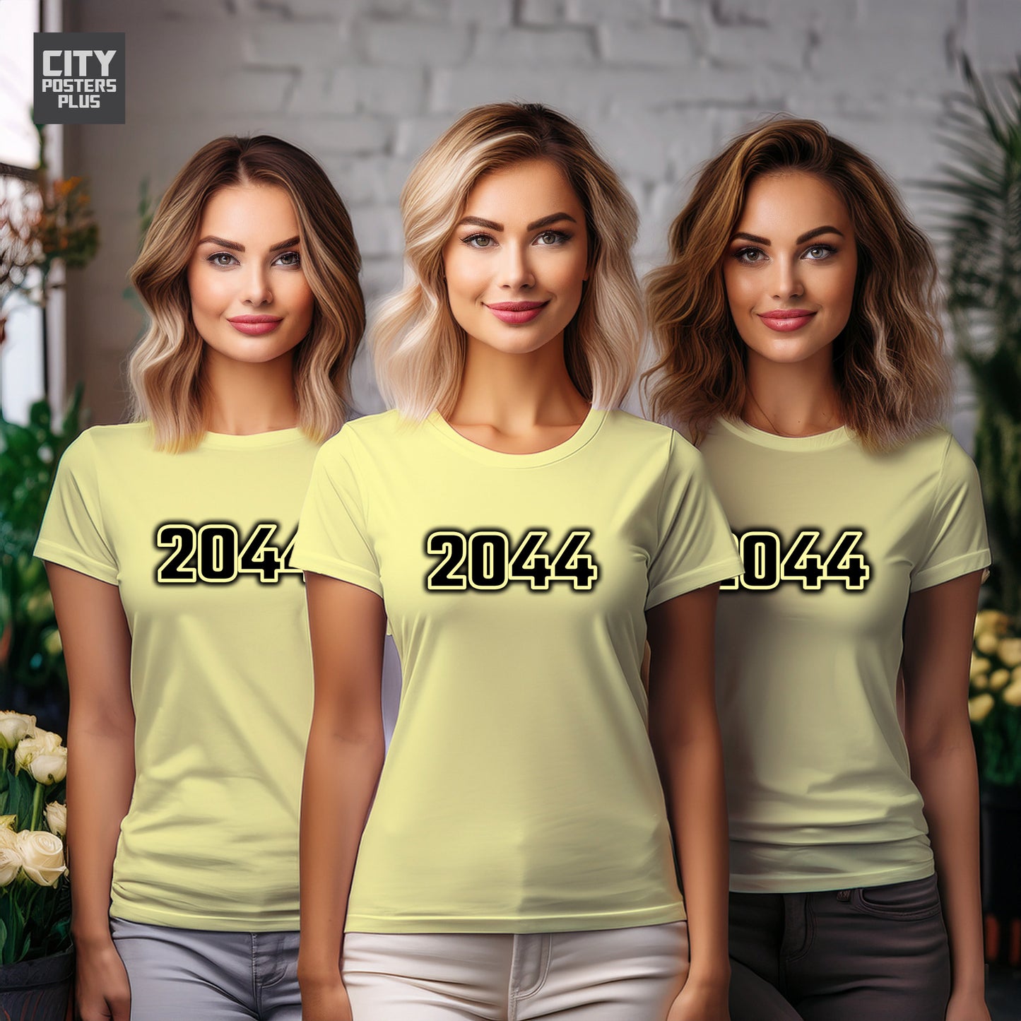 2044 Vintage Birth Year Women T-Shirt | City Posters Plus