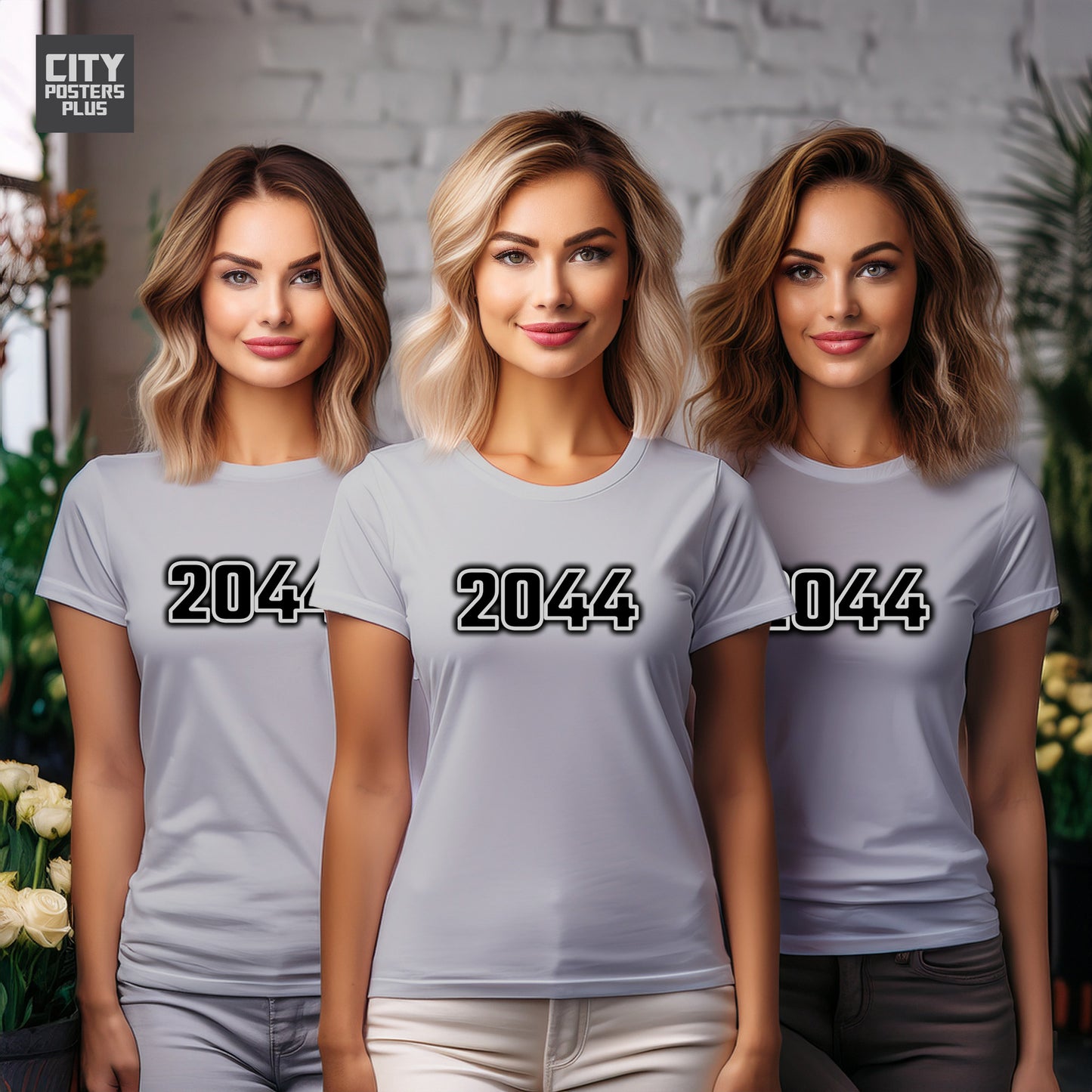 2044 Vintage Birth Year Women T-Shirt | City Posters Plus