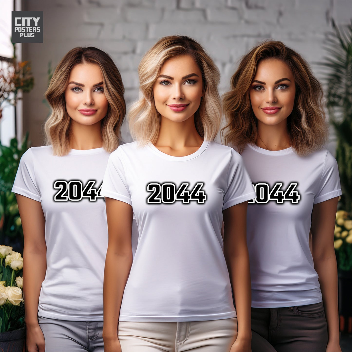 2044 Year Women T-Shirt (White)