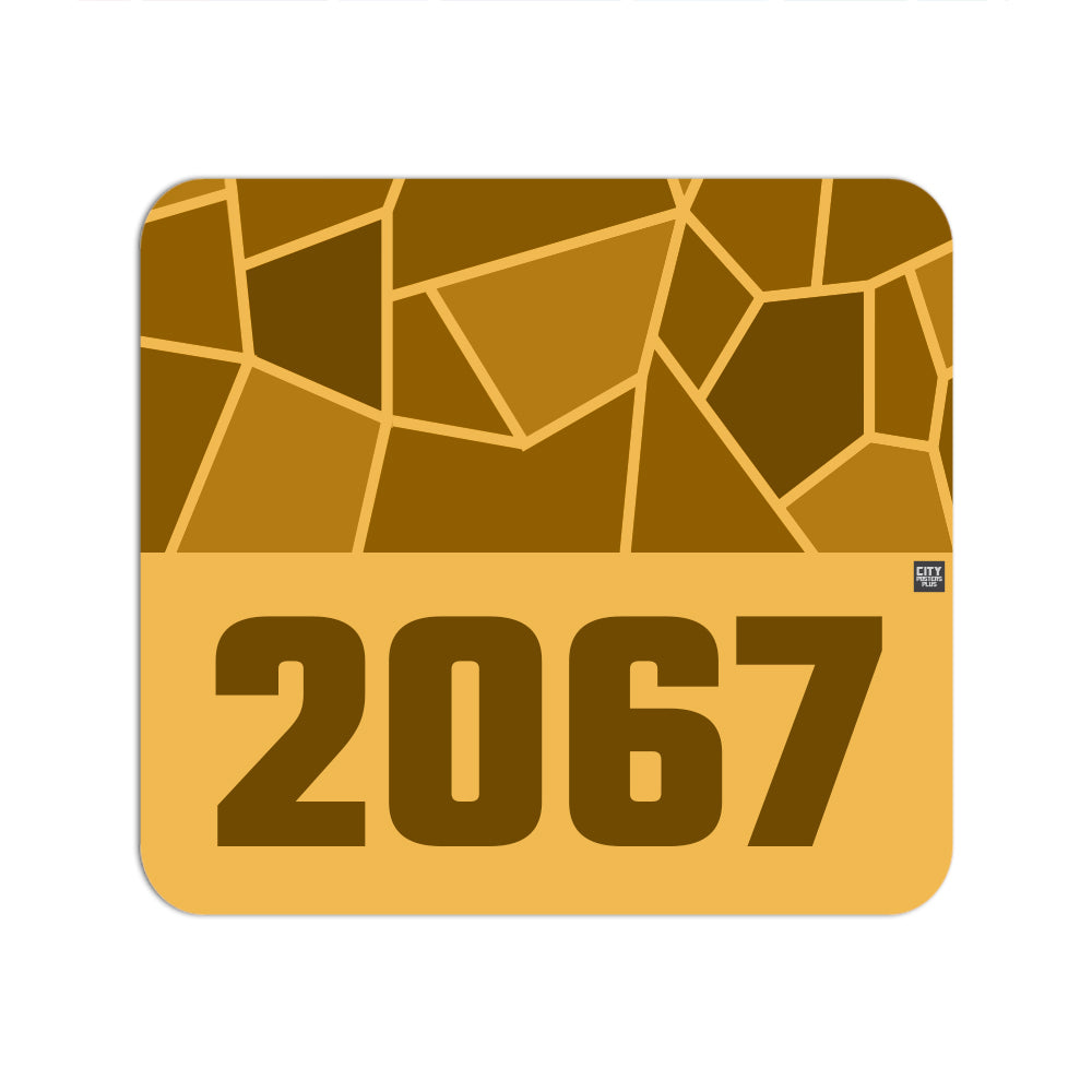 2067 Year Mousepad (Golden Yellow)