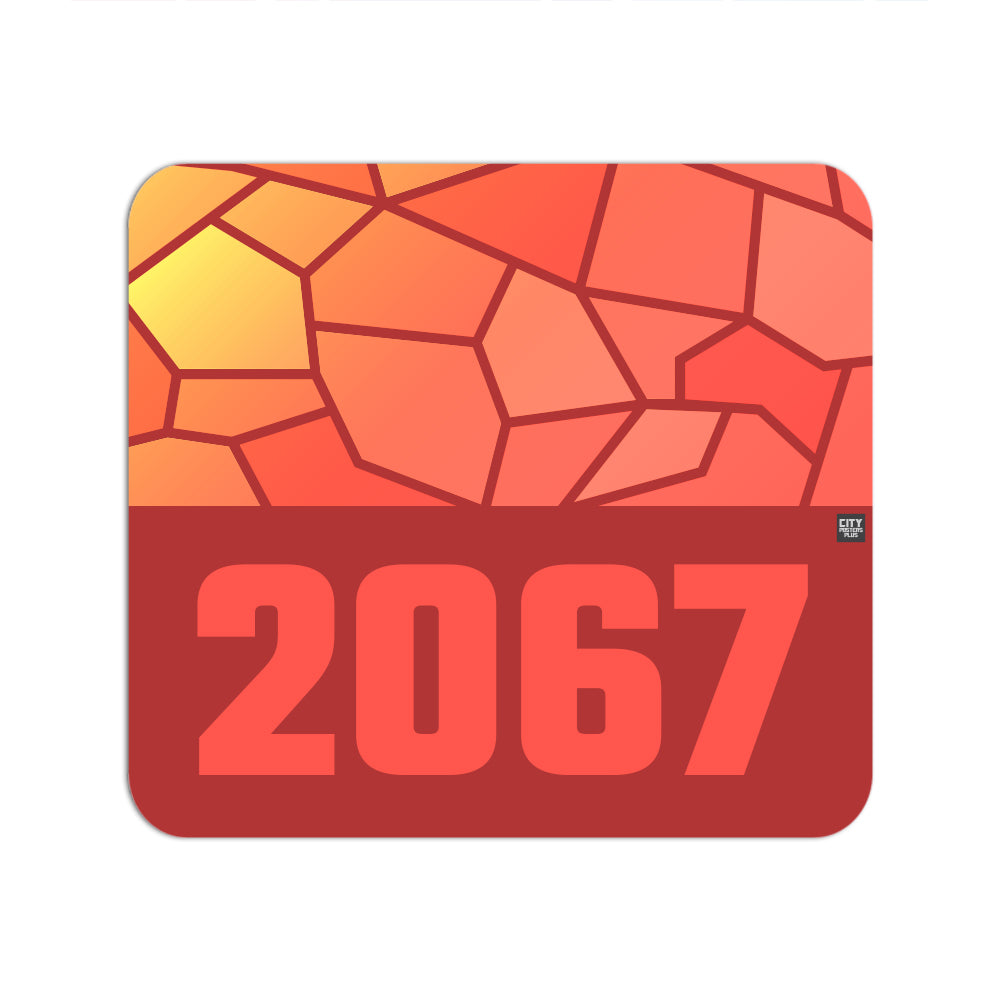 2067 Year Mousepad (Red)