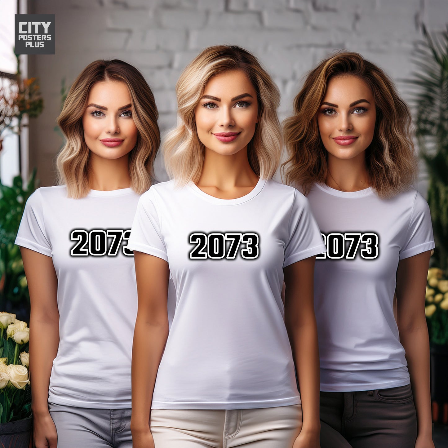 2073 Year Women T-Shirt (White)