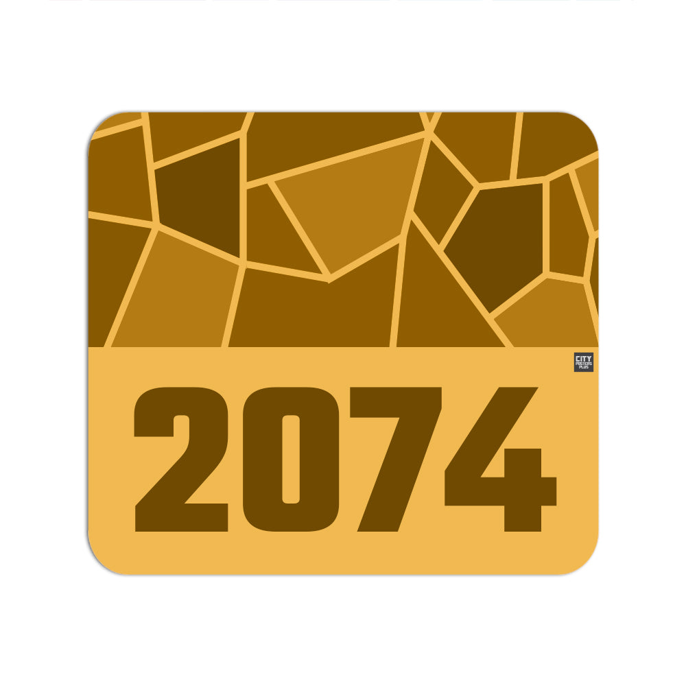 2074 Year Mousepad (Golden Yellow)