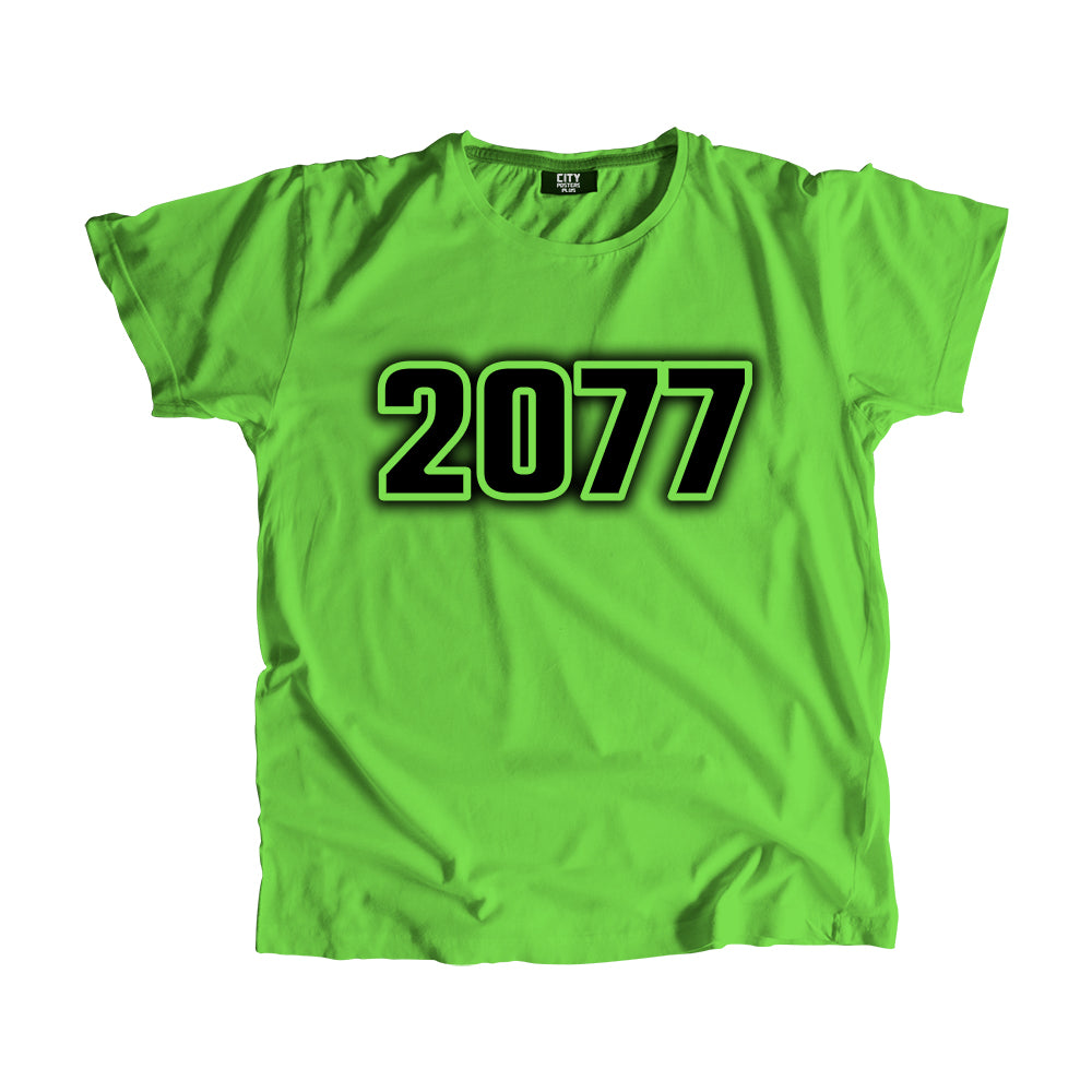 2077 Year Men Unisex T-Shirt (Liril Green)