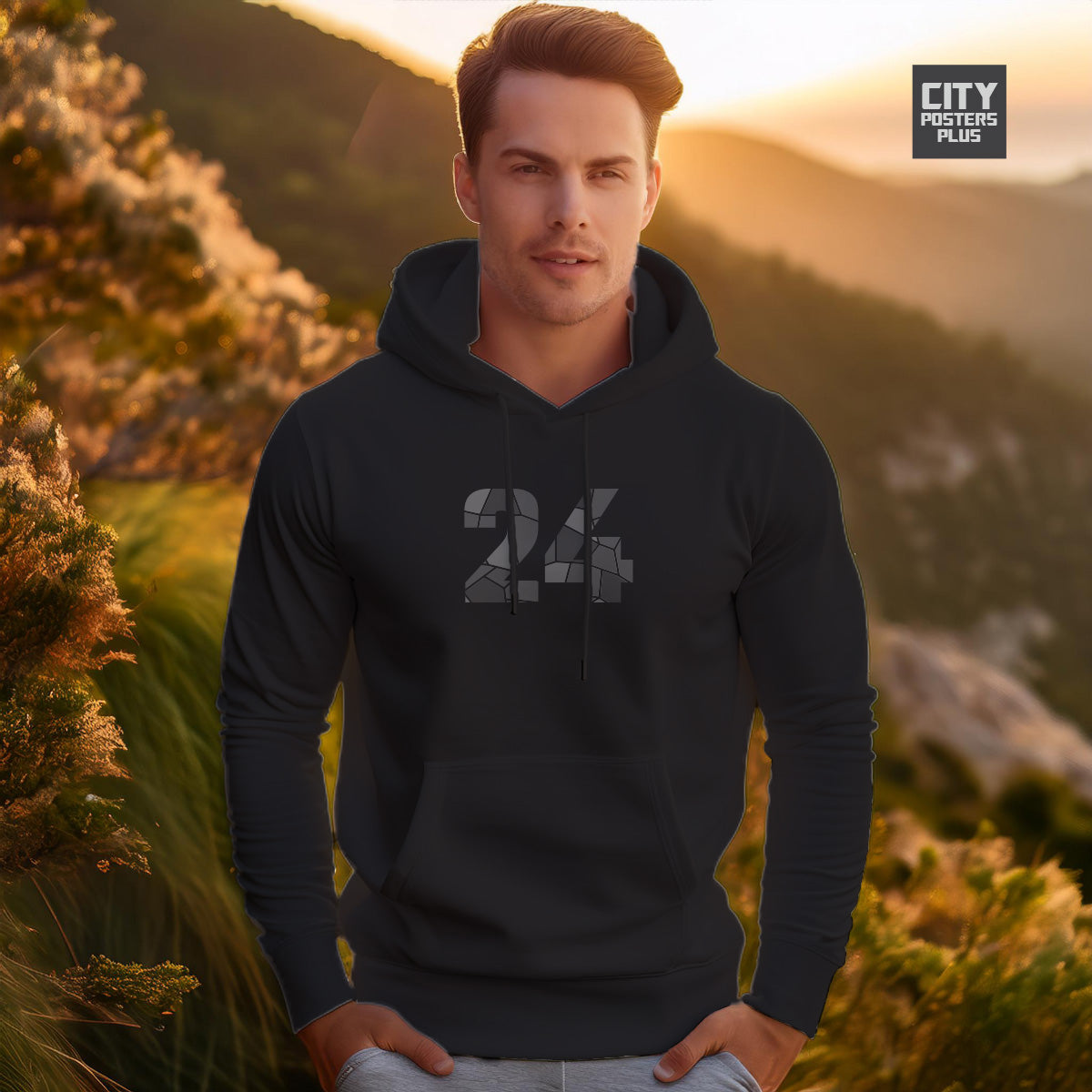 24 Number Unisex Hoodie | Personalized Number Hoodie for Men & Women