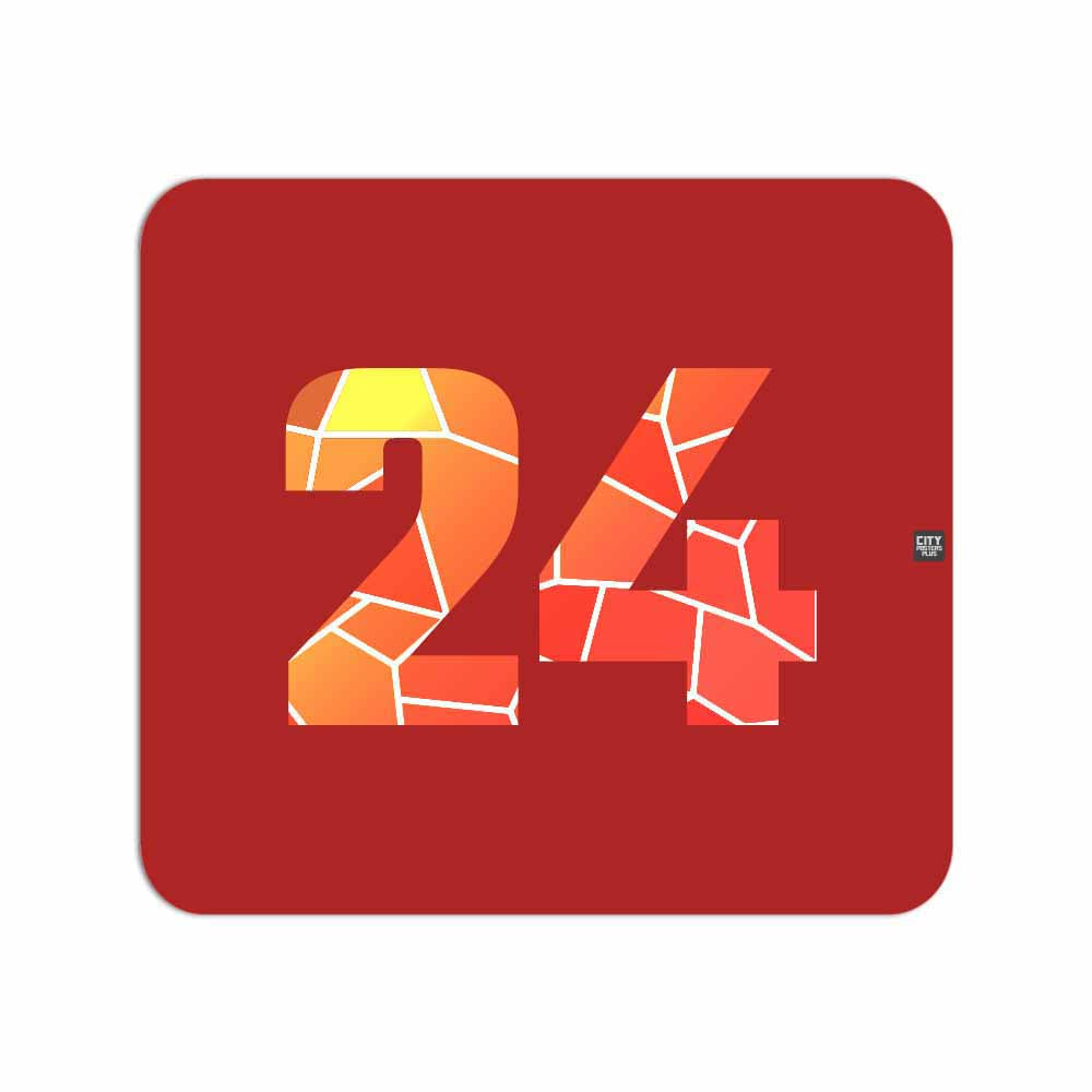 24 Number Mousepad (Red)