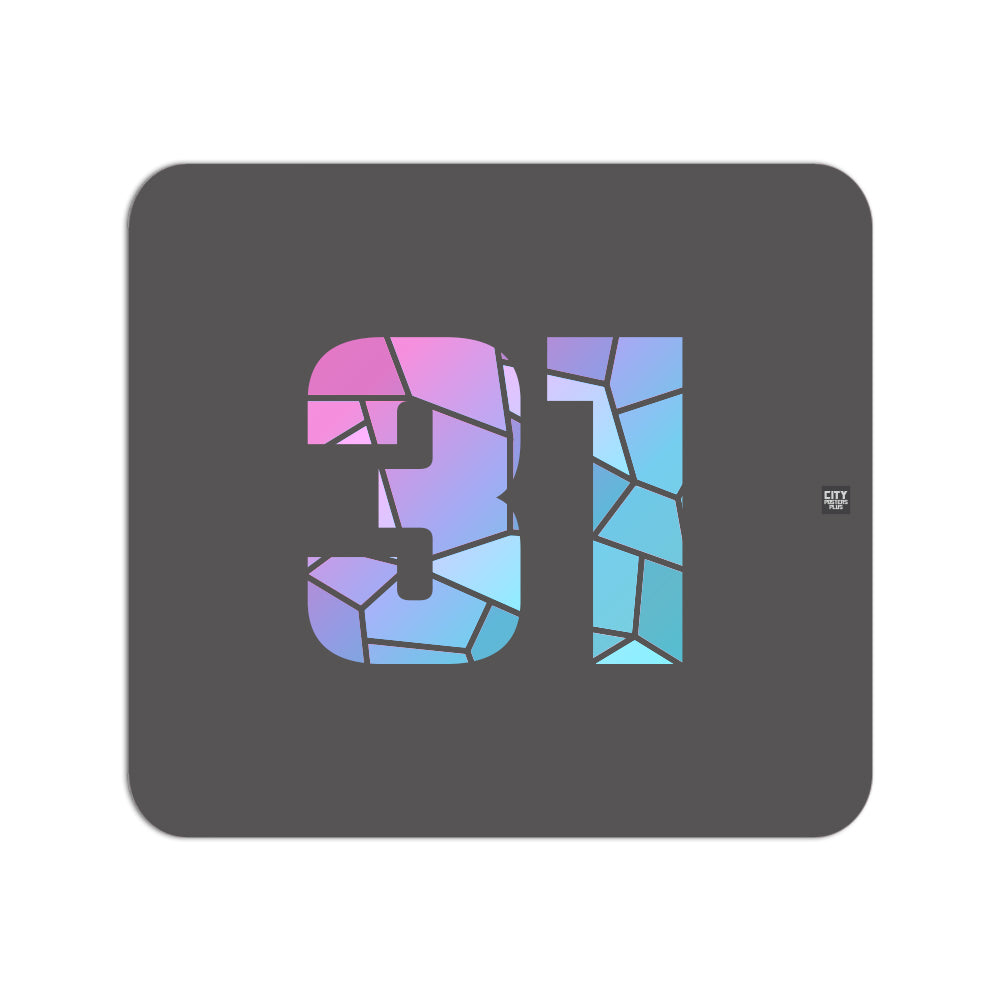 31 Number Mousepad (Charcoal Grey)