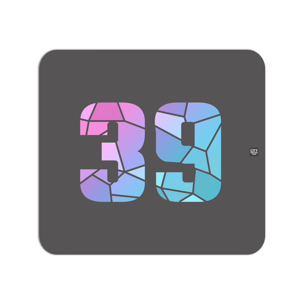 39 Number Mousepad (Charcoal Grey)