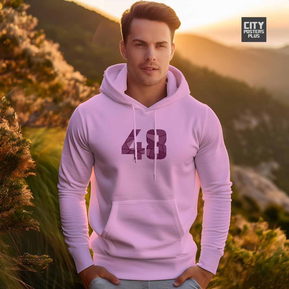 48 Number Unisex Hoodie | Personalized Number Hoodie for Men & Women